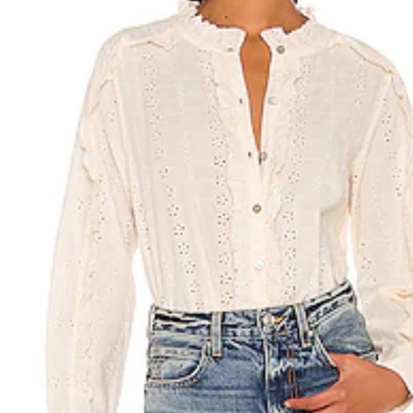 Cleobella Freya Top in Cream - Picture 1 of 10